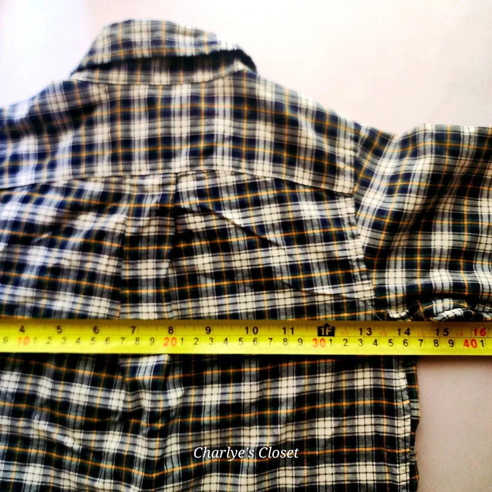 Ralph Lauren Boys Plaid Button Down Shirt 4| Back 2 School‎ Pics Preppy Playdate